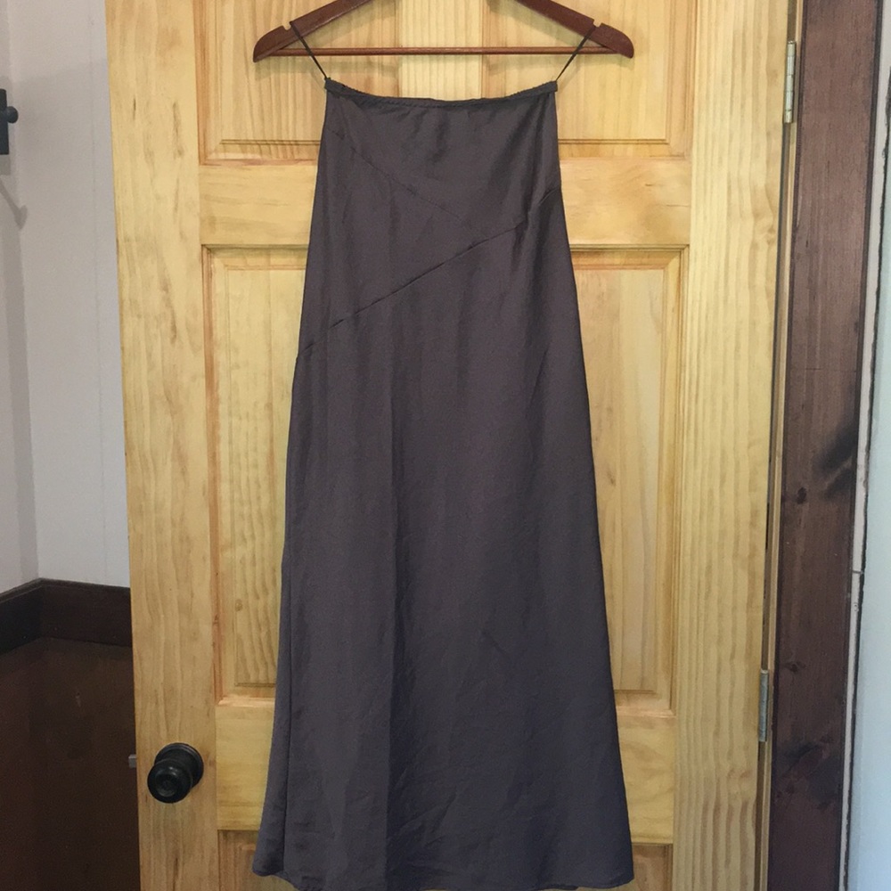 Simple Topshop grey maxi skirt